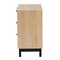 Baxton Studio Cherelle Mid-Century Modern Light Brown and Black 3-Drawer Storage Cabinet 238-13333-ZORO - alternate 8